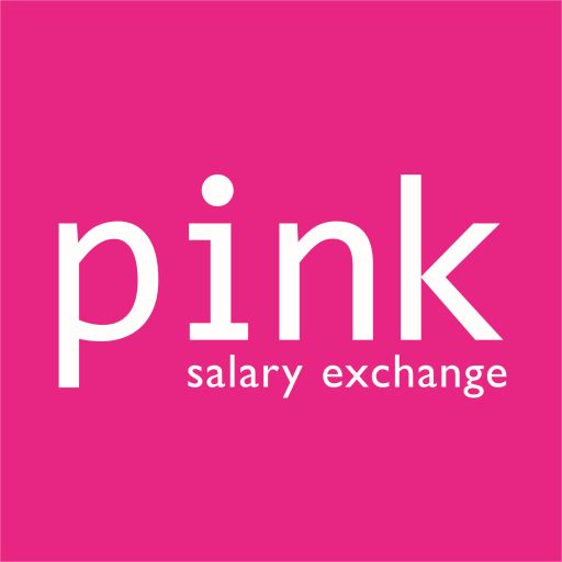 Pink Salary Exchange Icon